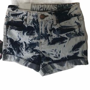 V I P Jeans girls tie dyed blue denim shorts Size 10